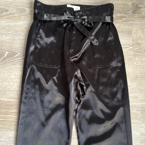 The Great. Convertible Satin Trousers Black XS - Picture 5 of 13